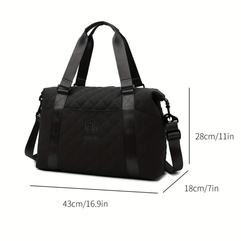 Large Capacity Travel Bag – Lightweight Gym & Business Duffel with Dry/Wet Compartment