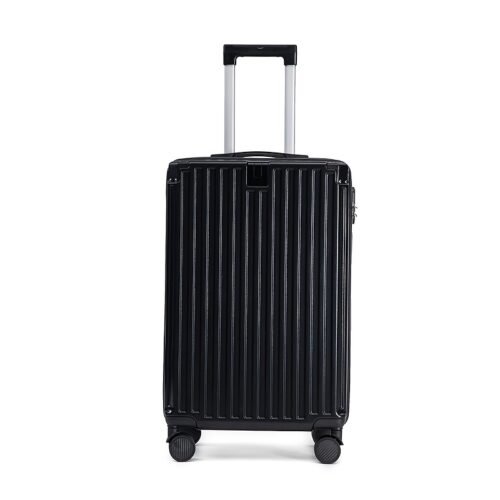 Expandable Trolley Suitcase – ABS/PC Hard Shell with Cup Holder & Silent Wheels
