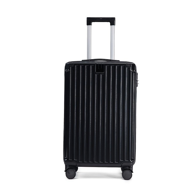 Expandable Trolley Suitcase – ABS/PC Hard Shell with Cup Holder & Silent Wheels