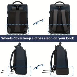 Rolling Backpack Trolley – Laptop Backpack & Carry-On Suitcase