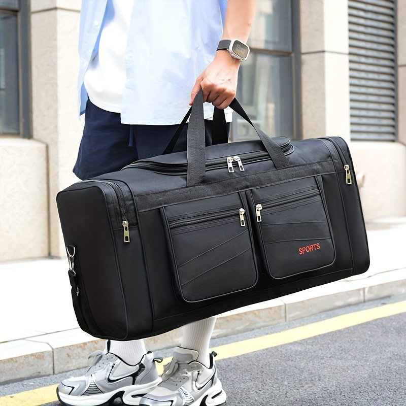 424c1fec-9be8-4c6f-93aa-4c633c0657de.jpg Foldable Travel Duffel Bag – Large Capacity Multi-Pocket Sports Bag