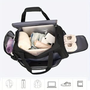 Casual Travel Sports Bag – Outdoor Handbag with Shoe Compartment