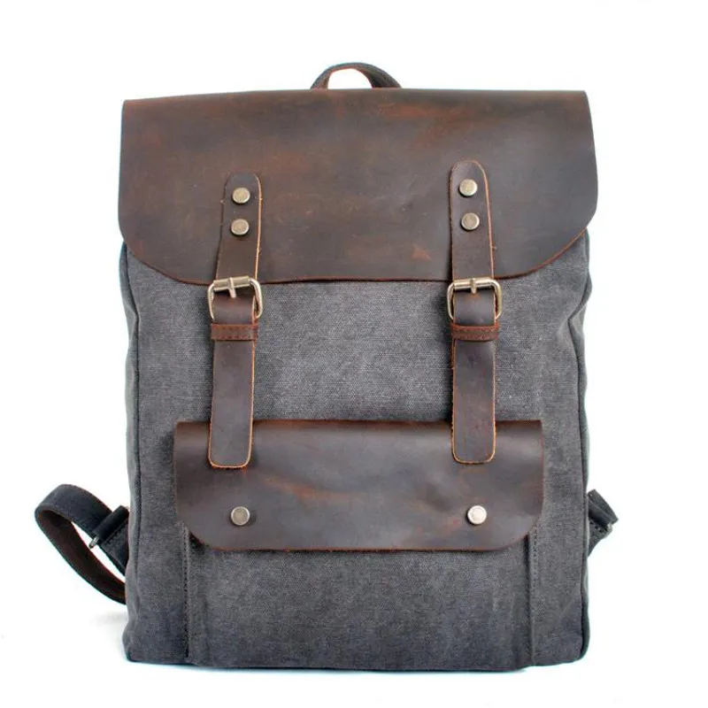 HTB1.ZaphgZC2uNjSZFnq6yxZpXaZ.webp Leather & Canvas Casual Backpack – Travel & Hiking Daypack