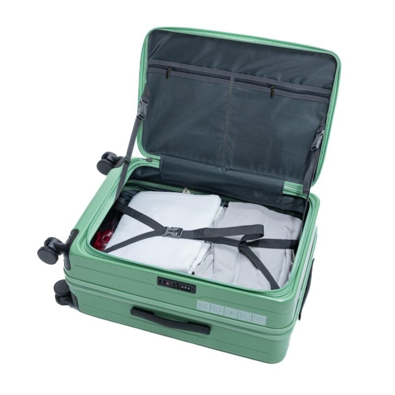 Large Capacity Makeup Suitcase – Aluminum Frame Travel Case with Lock