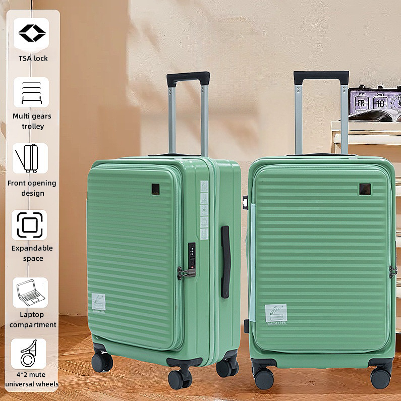 Large Capacity Makeup Suitcase – Aluminum Frame Travel Case with Lock