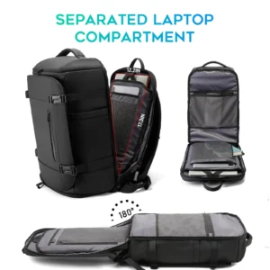 S32f69790f9c0499c9c62f385f21b1530m.webp BANGE Multi-Function Travel Backpack – Dry & Wet Separation with Shoe Compartment