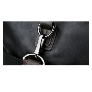 Genuine Leather Travel Duffel Bag – Water-Resistant Gym & Business Bag