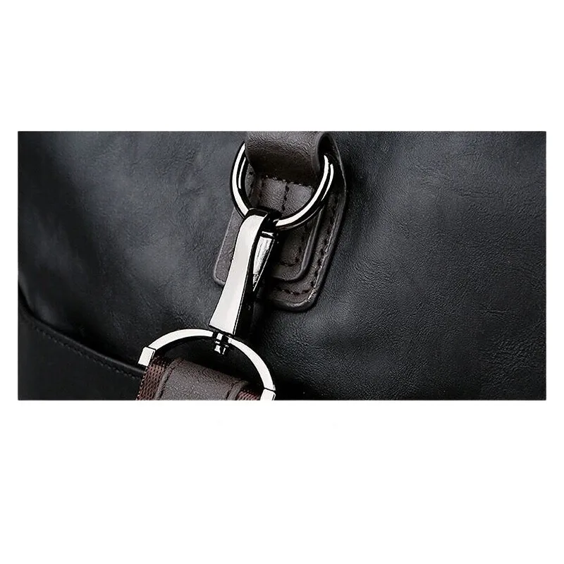 Genuine Leather Travel Duffel Bag – Water-Resistant Gym & Business Bag