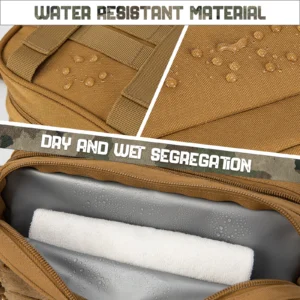 Tactical Toiletry Bag – MOLLE Hanging Travel Dopp Kit