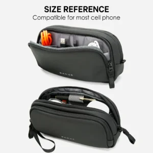 BANGE Waterproof Electronics Organizer Bag – USB Cable & Digital Accessories Case