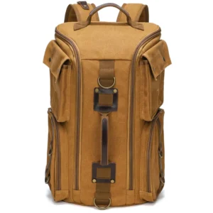 Waterproof Canvas Travel Backpack – Large Capacity Outdoor Bag