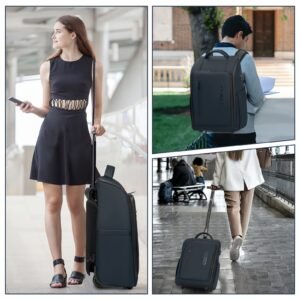 Rolling Backpack Trolley – Laptop Backpack & Carry-On Suitcase
