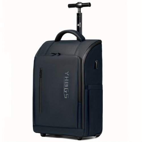 Rolling Backpack Trolley – Laptop Backpack & Carry-On Suitcase