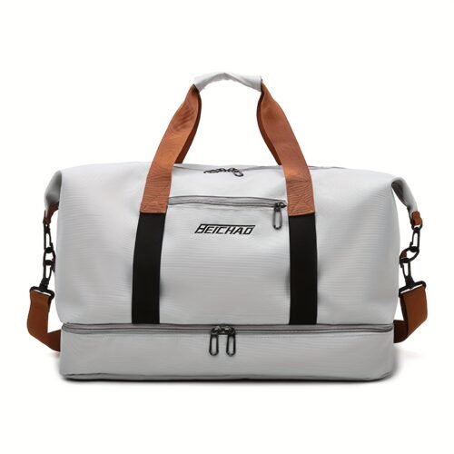 Oxford Fabric Fitness Travel Bag – Large Capacity with Shoe Compartment
