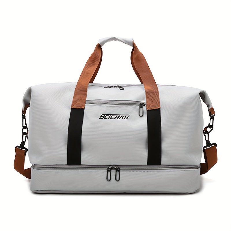 Oxford Fabric Fitness Travel Bag – Large Capacity with Shoe Compartment