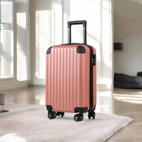 28-Inch Aluminum Frame Trolley Suitcase – Large Capacity Luggage