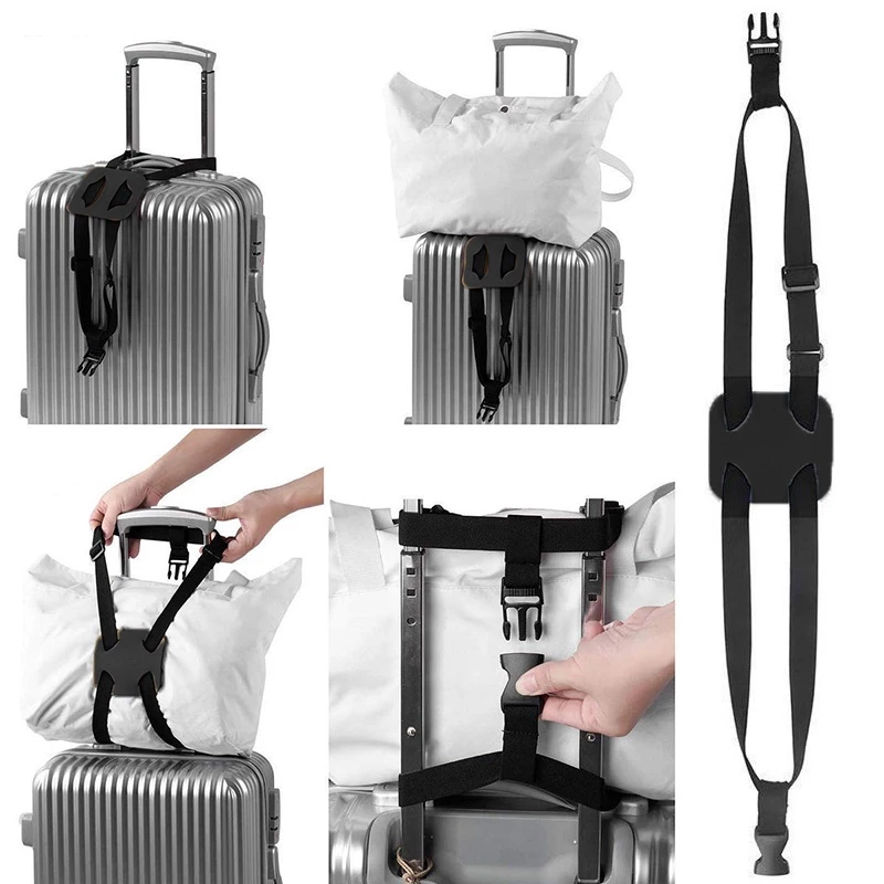 Adjustable Luggage Strap – Elastic Suitcase & Travel Bag Bungee
