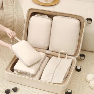 Compression Packing Cubes Set – Space-Saving Luggage Organizer