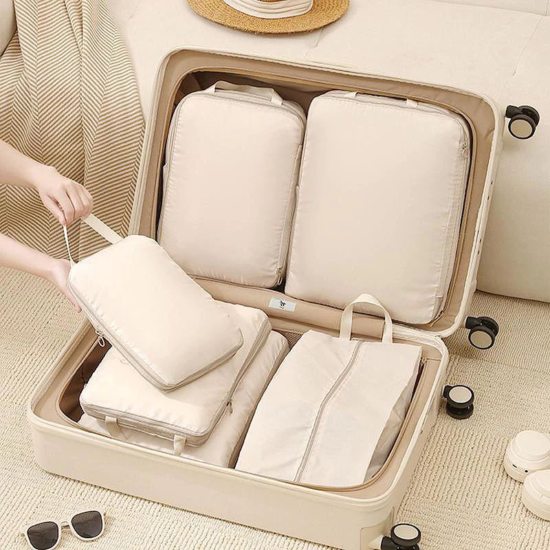 Compression Packing Cubes Set – Space-Saving Luggage Organizer
