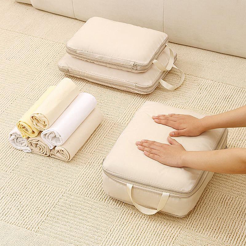 Compression Packing Cubes Set – Space-Saving Luggage Organizer