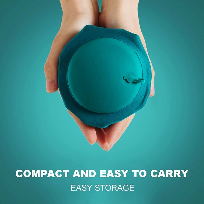 Automatic Inflatable Travel Neck Pillow – Breathable U-Shaped Cushion